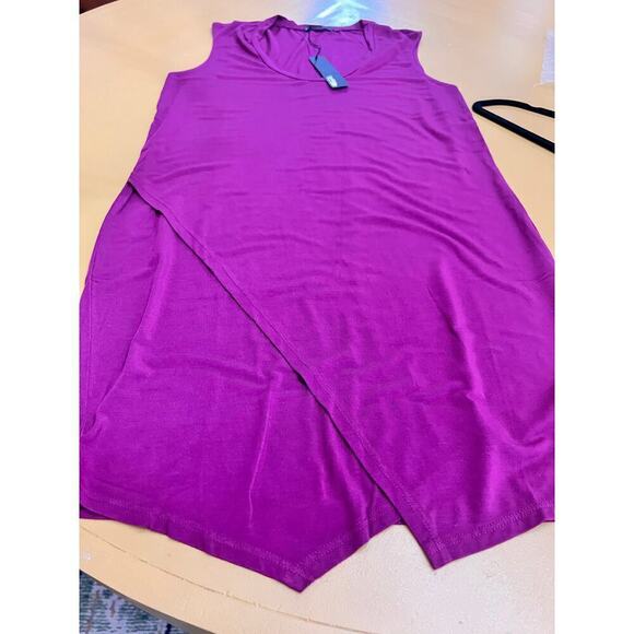 Krisa REVOLVE Chateau Pink Asymmetrical Tank Mini Dress Size Small NWT - Picture 9 of 10